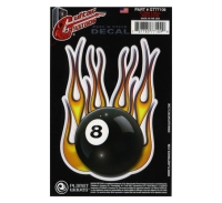 PLANETWAVES GT77109 GTR TATTOO- FLAME 8 BALL STİCKER Gtr Tattoo- Flame 8 Ball Sticker