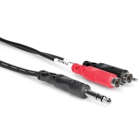 HOSA TRS-203 1/4 inç TRS (M) Dual RCA (M) Insert kablo 3 mt.